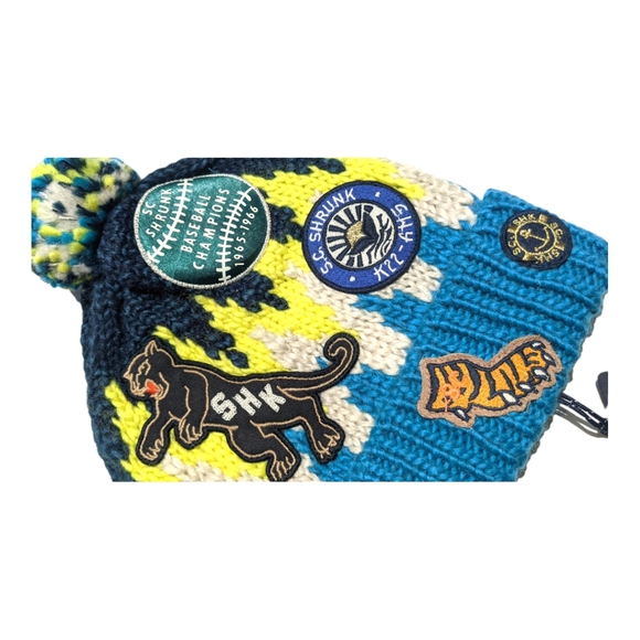 Scotch & Soda S Chunky Knit Beanie with Badges - Picture 3 of 6